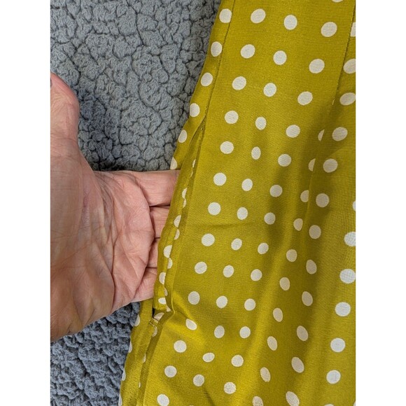 J Crew Dress Womens Size 4 Yellow 100% Silk Rosette Artsy Event Wedding Party - Picture 14 of 15